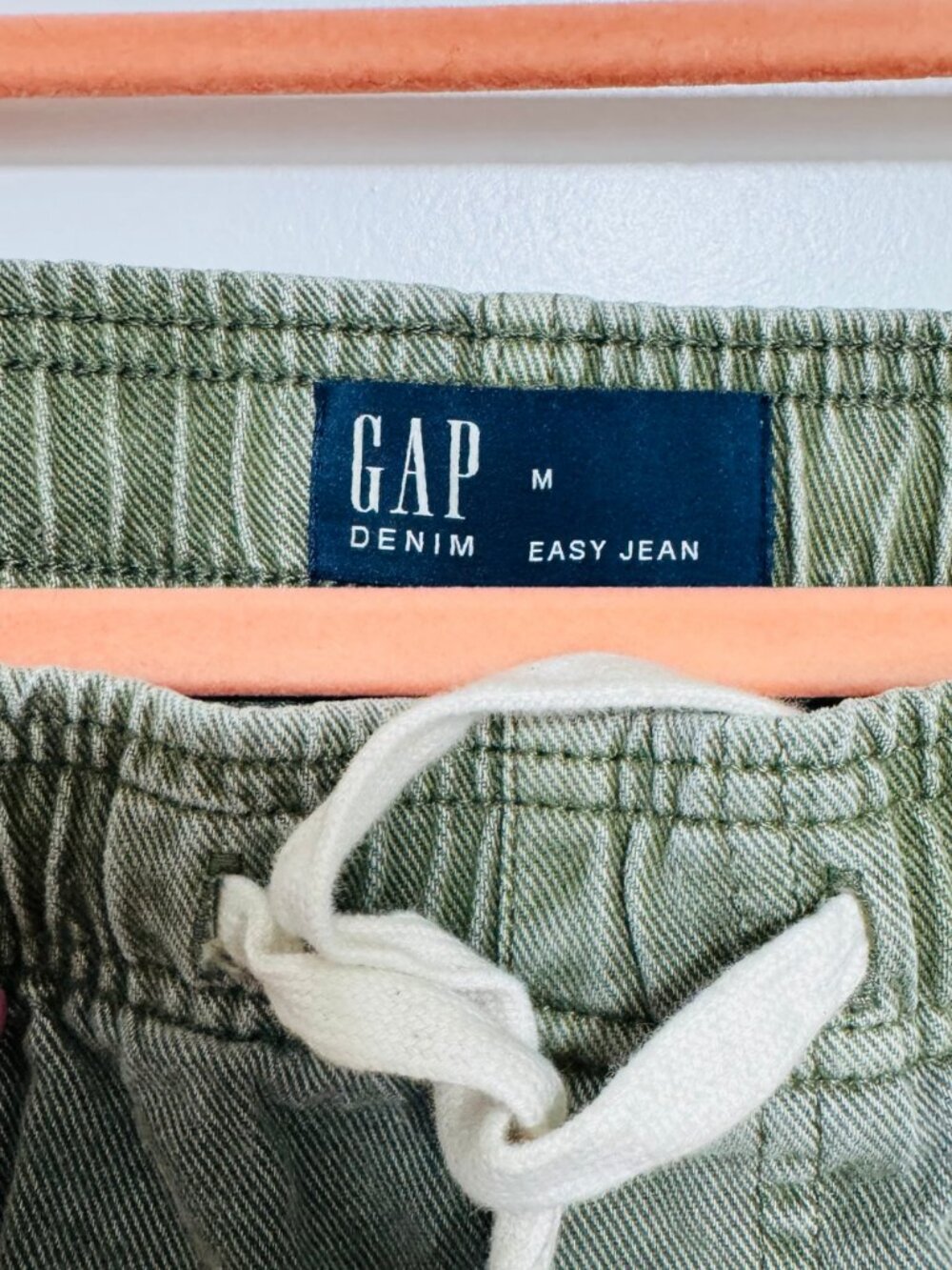 Gap Denim Easy Jean Olive Green Cargo Jogger Pants Size M - Picture 5 of 5